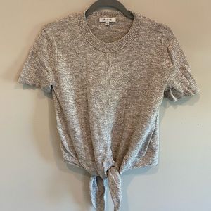 Madewell Tie-Front Sweater Shirt